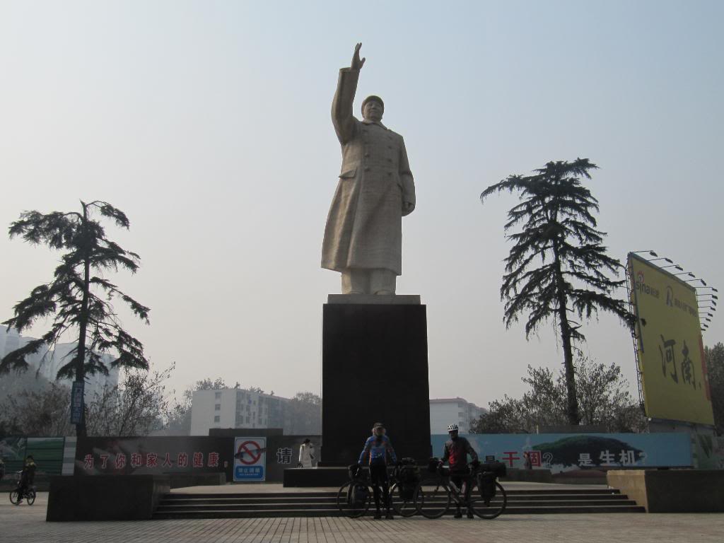George and me. And Mao Tse Tung. Zhengzhou, China.