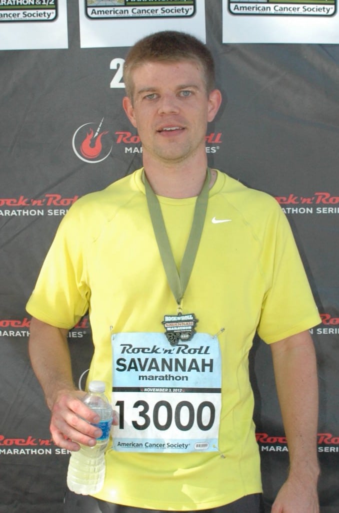 Nathan Alexander at the Rock 'n' Roll Marathon in Savannah, GA